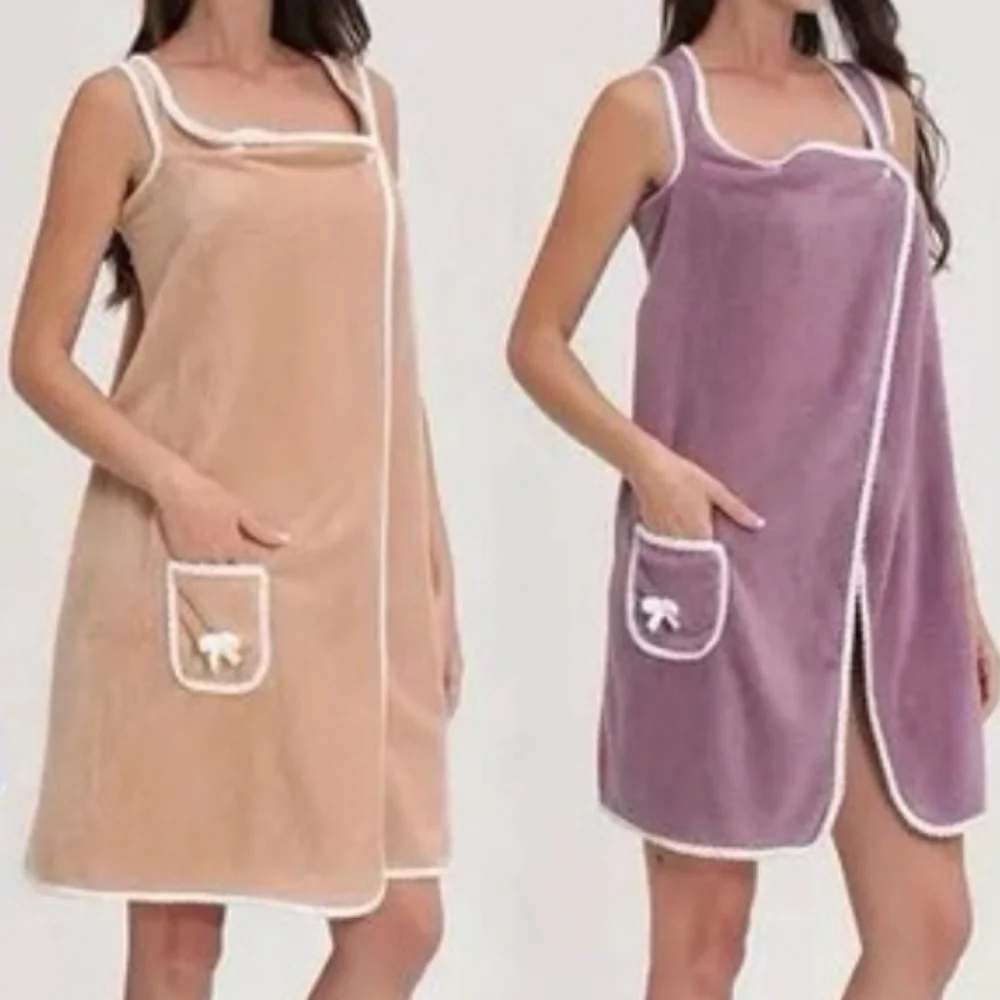 Nwot Purple Spa Towel Wrap